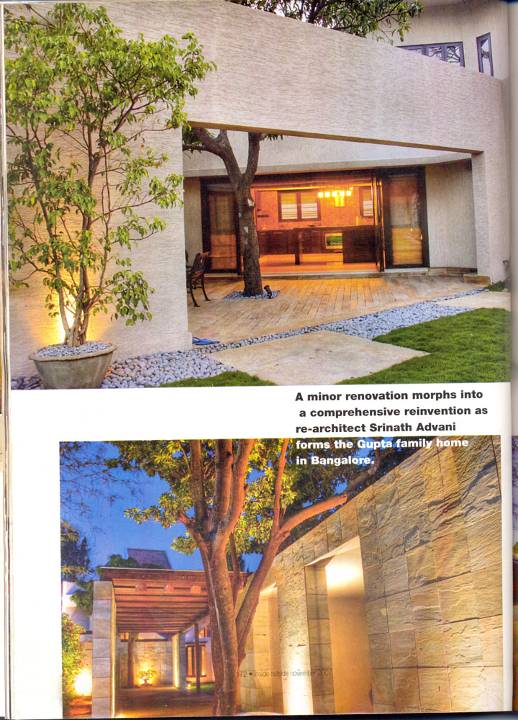 Advani & Associates press feature — Inside Outside — Gupta Residence feature