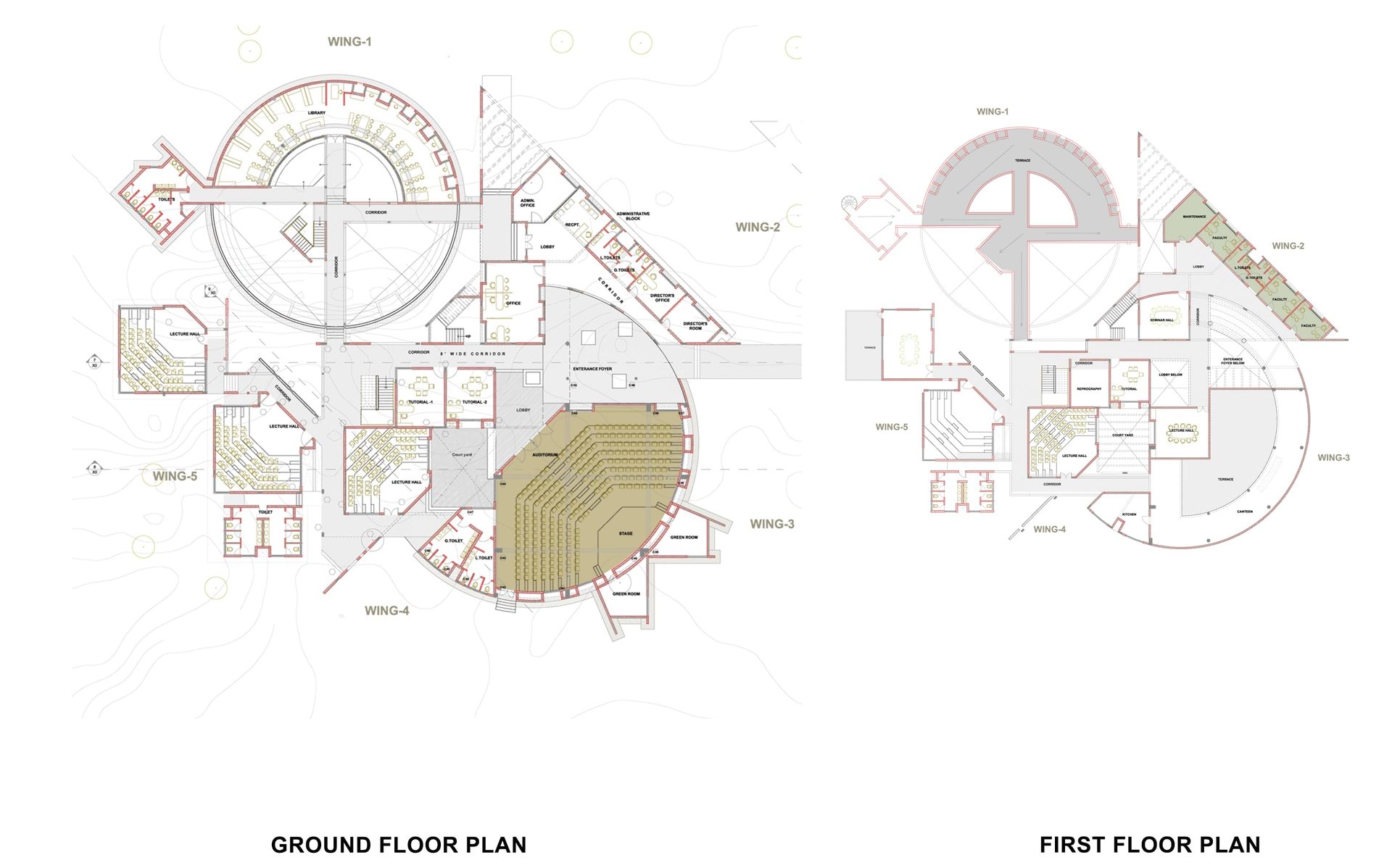 Floor plans_VJIET Management school_Hyderabad